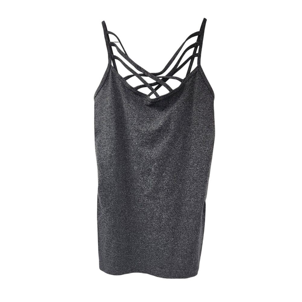 ZENANA OUTFITTERS Gray Spaghetti Strap Tank Top Womens Size S / M Small Medium